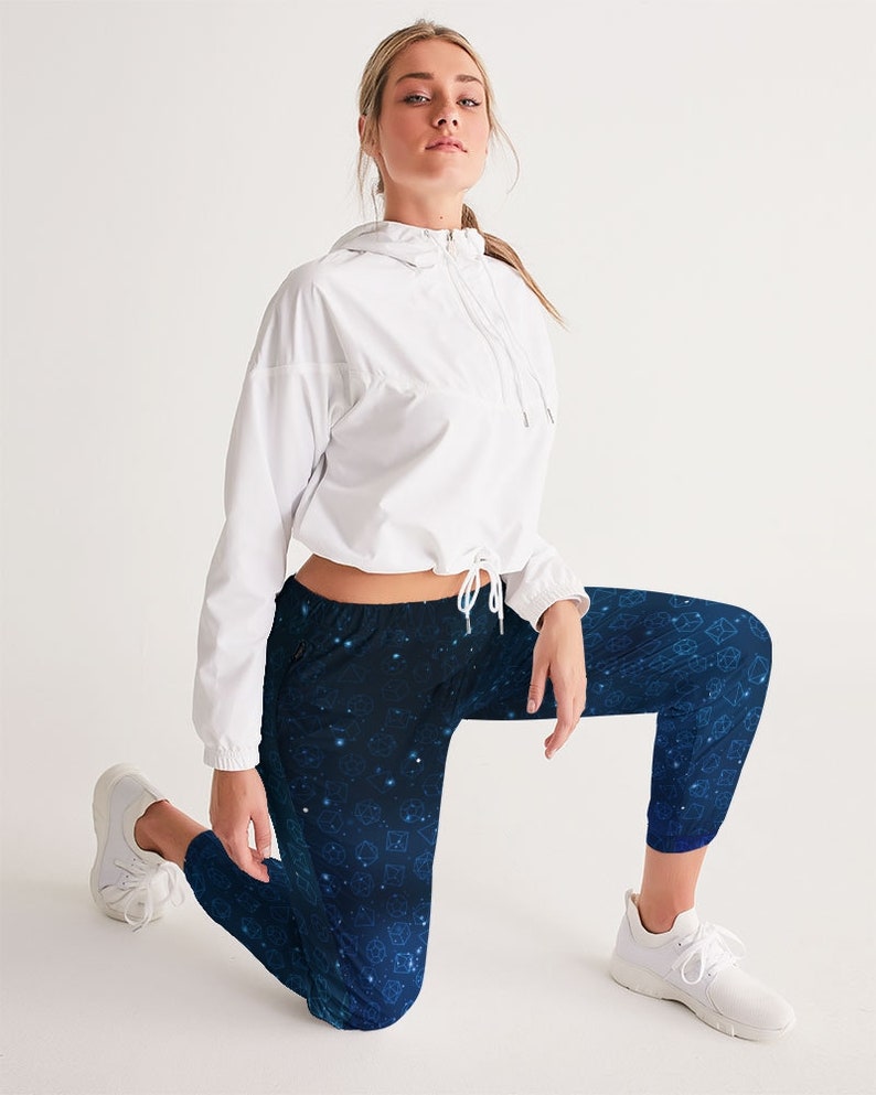 role playing gamer Women/'s Track Pants Blue galaxy dice of opportunity