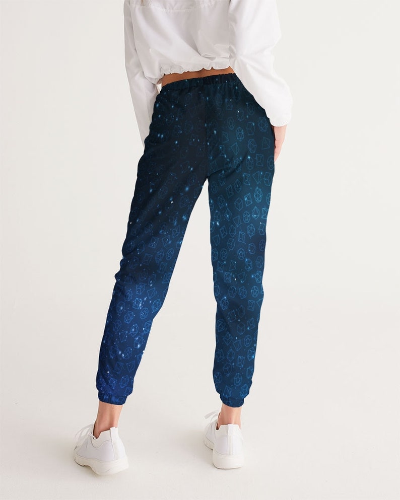 role playing gamer Women/'s Track Pants Blue galaxy dice of opportunity