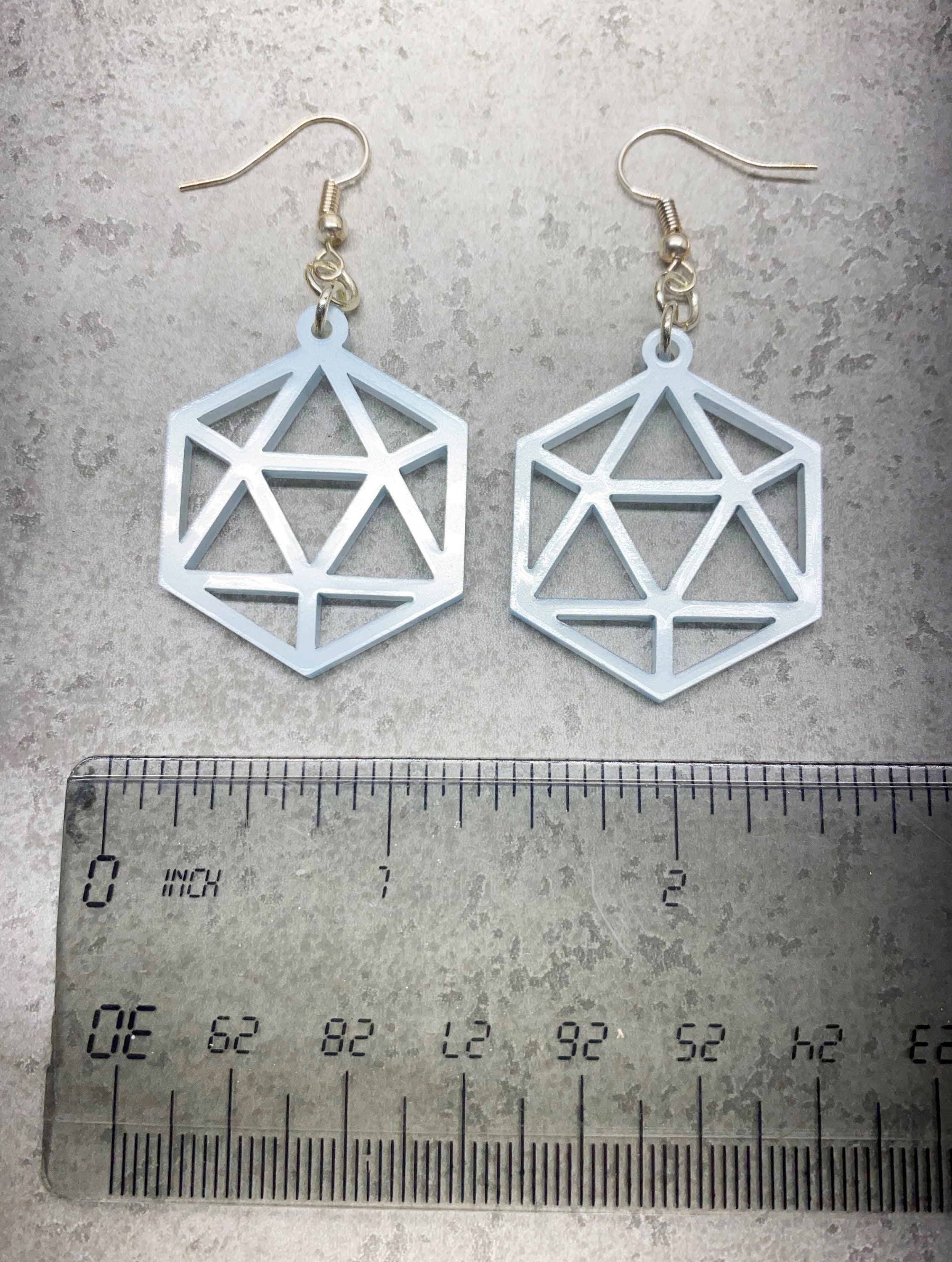 Dice Drop Earrings Dice Charm Earrings D20 Earrings Dice Etsy UK