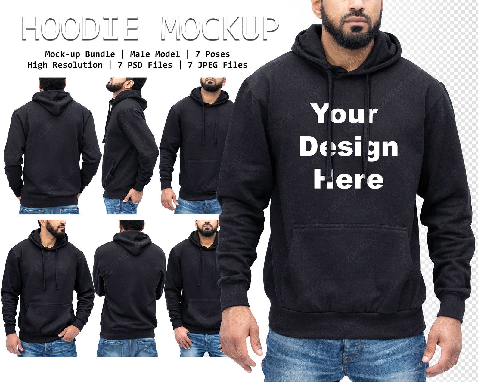 Pullover hoodie mockup Clearance