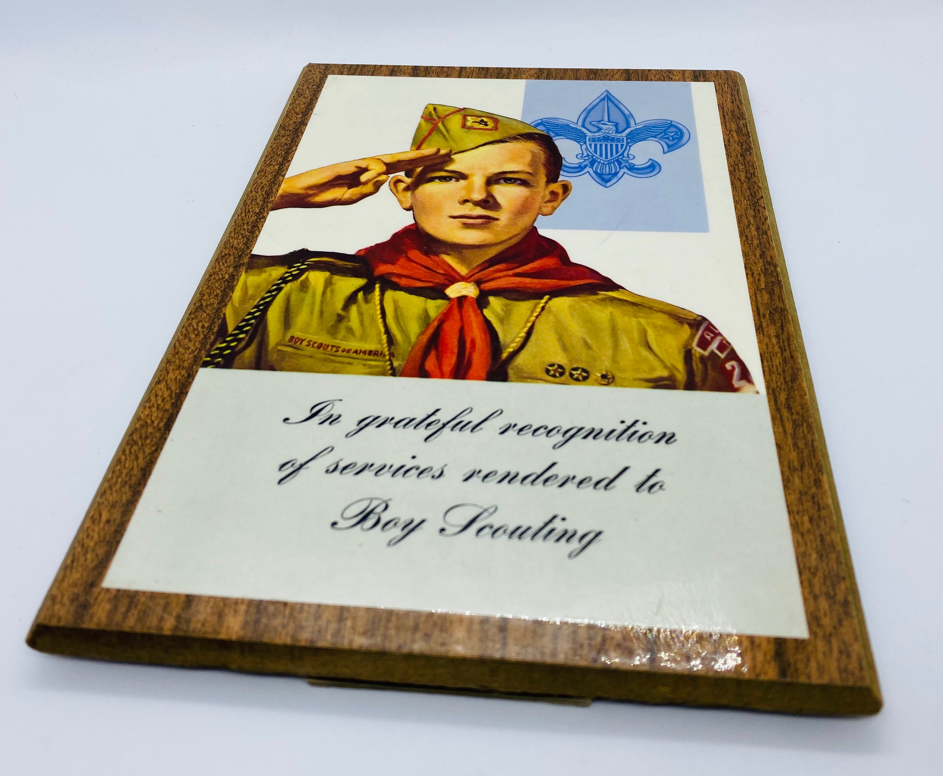 Boy Scouts Award Plaque 1960 Vintage Boy Scouts of America Etsy