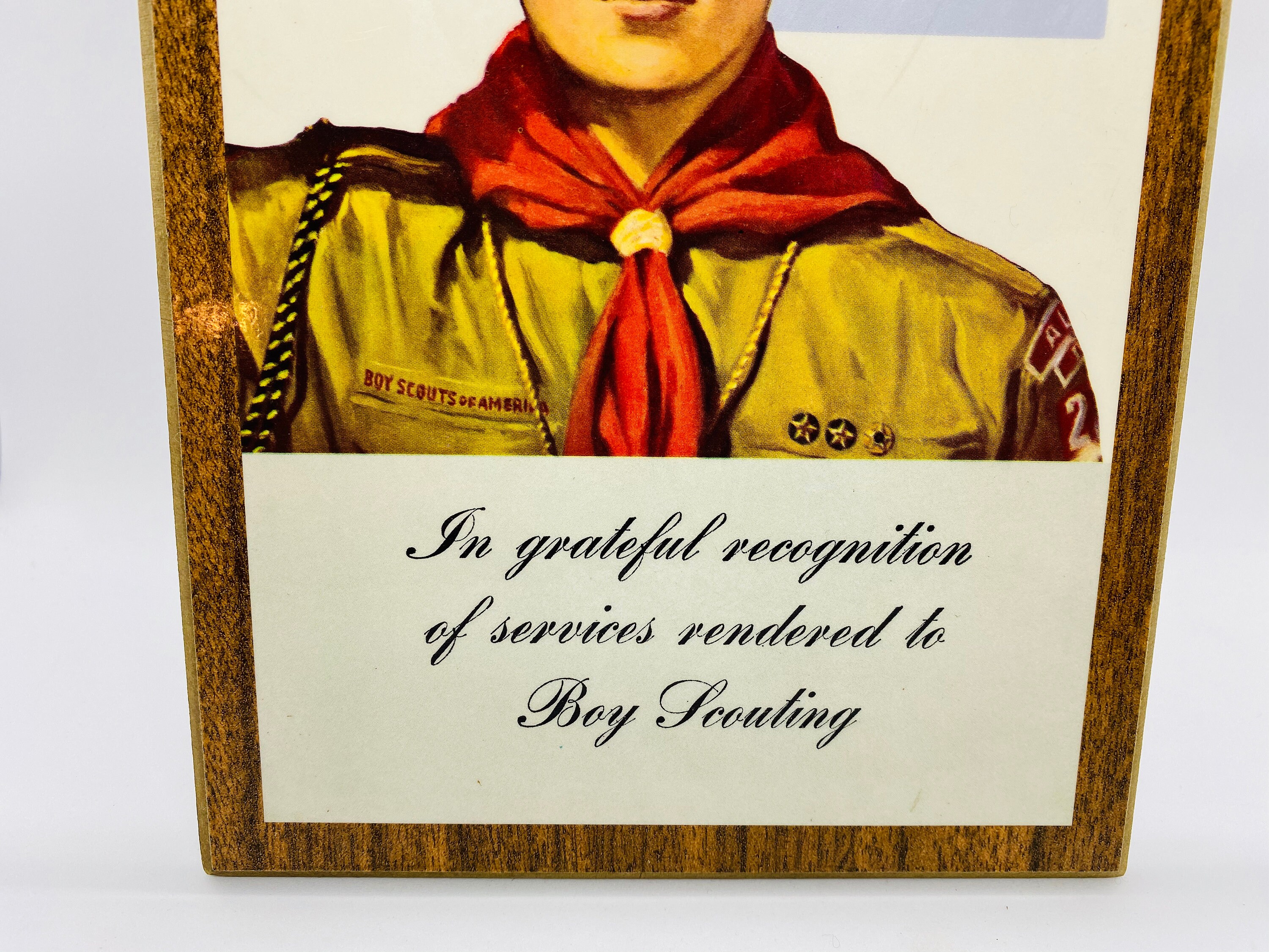 Boy Scouts Award Plaque 1960 Vintage Boy Scouts of America Etsy