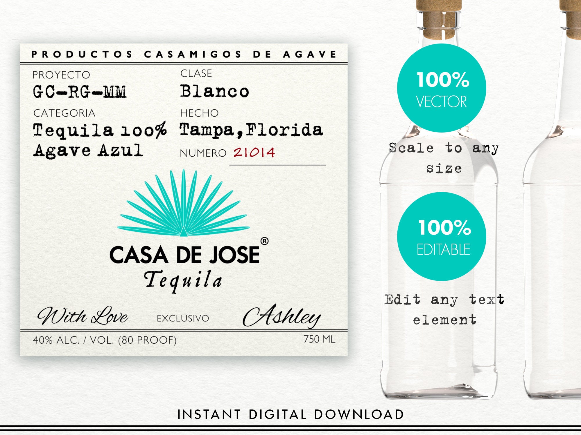Casamigos Label Template Casamigos Label Template