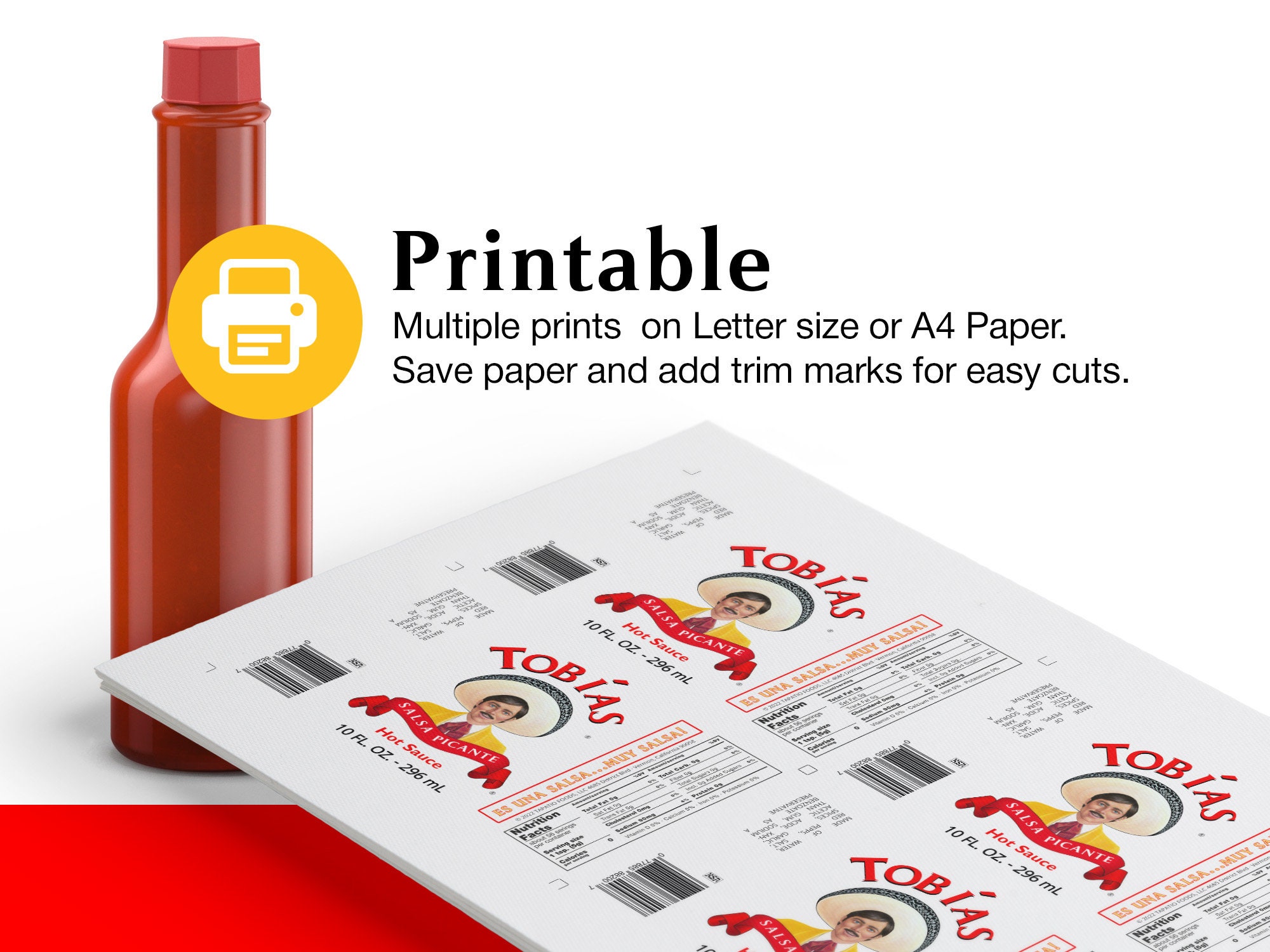 Tapatio Hot Sauce Label Template. Easy to Customize and Print Etsy Tapatio Hot Sauce Label Template. Easy to Customize and Print Etsy