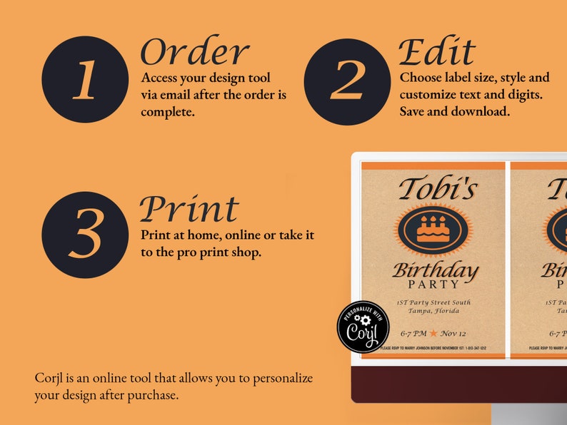 Titos Vodka Printable 5X7 Invitation. Vodka Label Birthday - Etsy