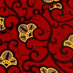 Premium Quality Cotton Vlisco / African Wax Print Fabric / Vlisco Wax Hollandais /Dutch Wax Fabric / ( 6 Yards )