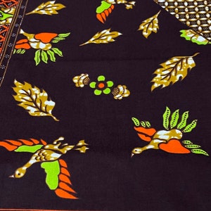 African Ankara Fabric: 100% Cotton Wax Print (Per Yard)