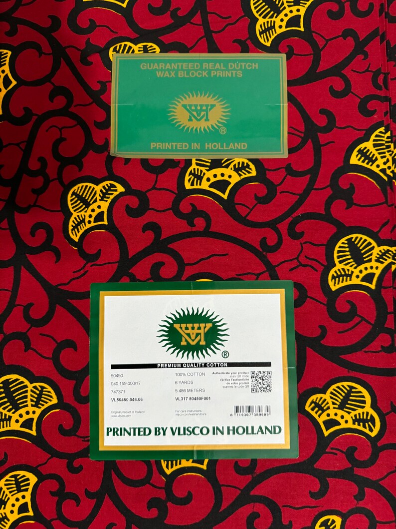 Premium Quality Cotton Vlisco African Wax Print Fabric Vlisco Wax 