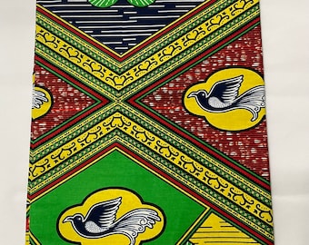Ankara Fabric - 100% Cotton - Bird Pattern African print  ( Per Yard )