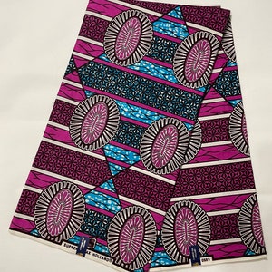 African Fabric , Ankara Fabric ,100% Cotton , Wax Print ( Per Yard )