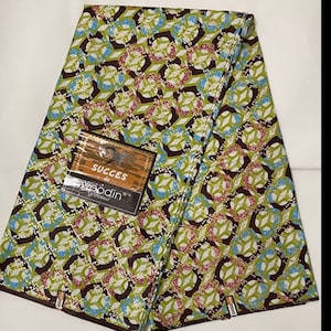 Tie-Dye Ankara Fabric: Metallic Gold African Wax Print (Per Yard)