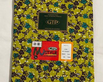 Premium GTP Ghana Ankara Wax Print Fabric 100% Cotton | Sold 6 Yard