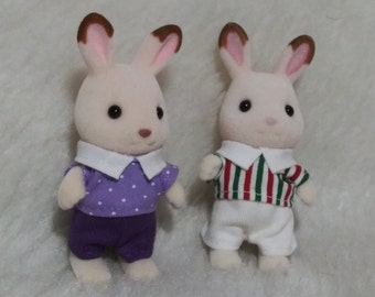 Sylvanian Families FOREST MERRY CHRISTMAS IVORY DOG 1993 Vintage Calico Critters