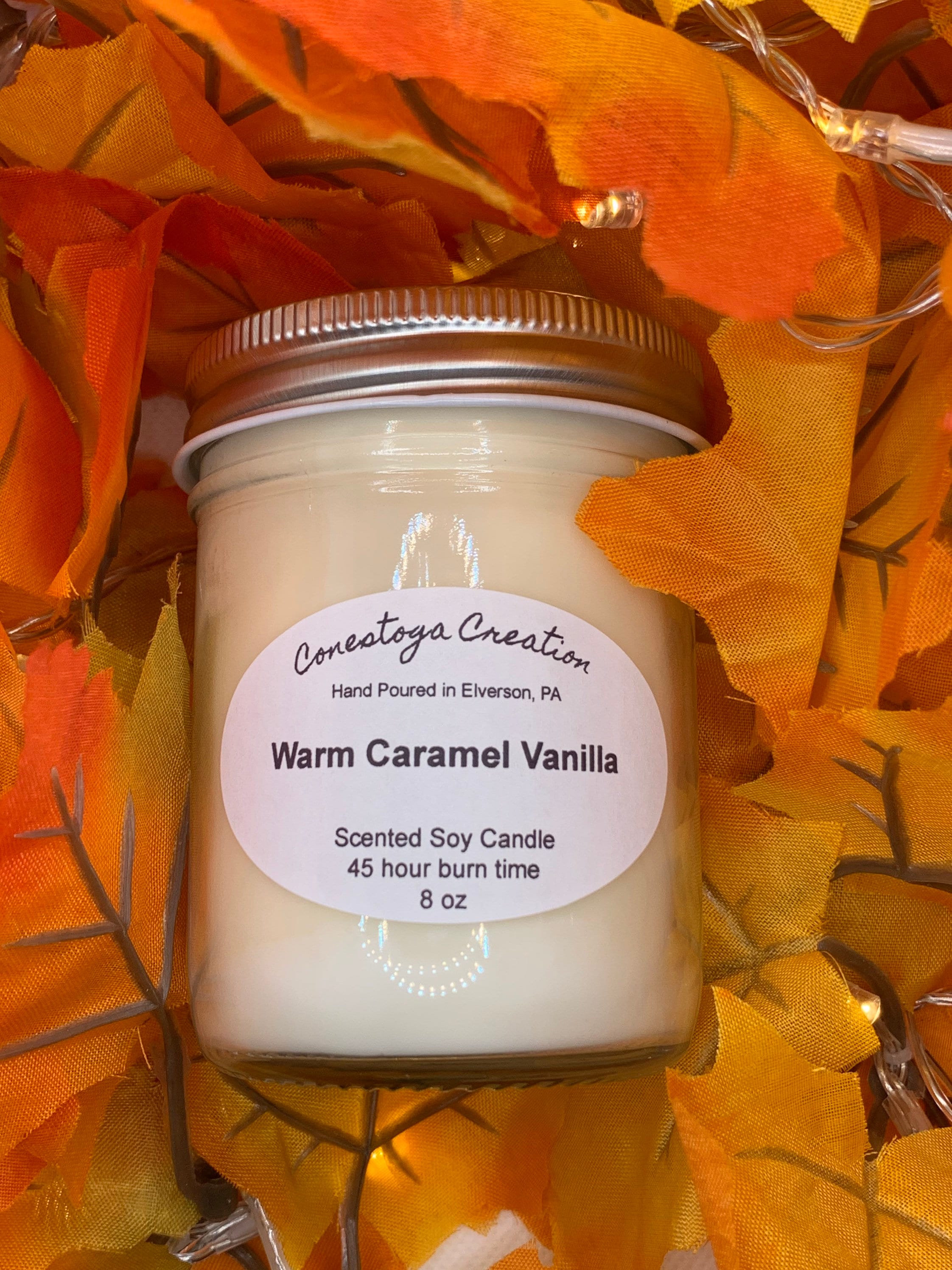 Warm Caramel Vanilla Scented Candle Etsy