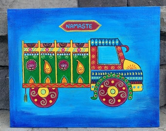 Truck Art | Indian truck | Indian lorry | Goods Carrier Trucks in India | Indian Art | home decor | Indian decor | Folk art