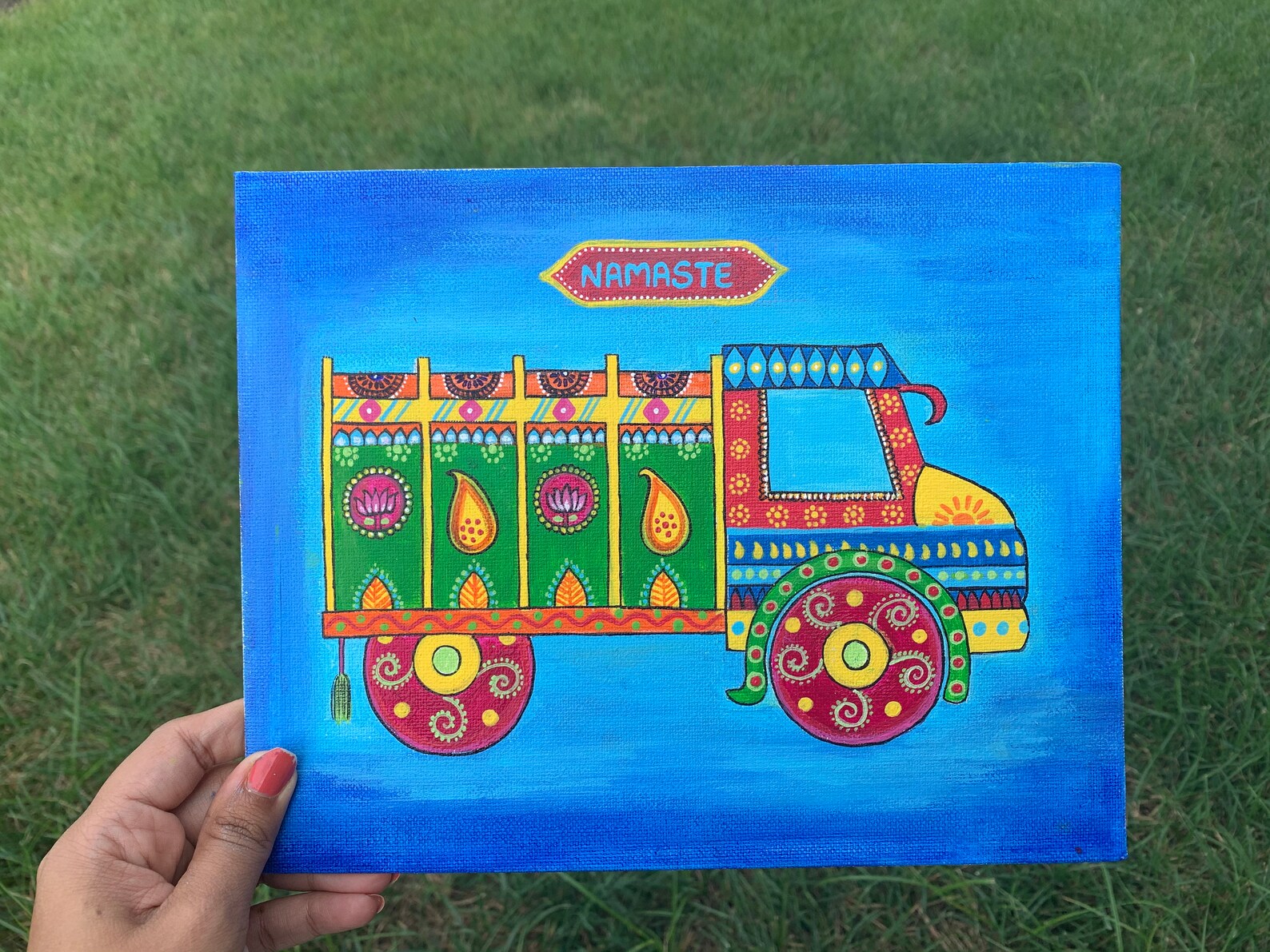Truck Art Indian Truck Indian Lorry Goods Carrier Trucks Etsy