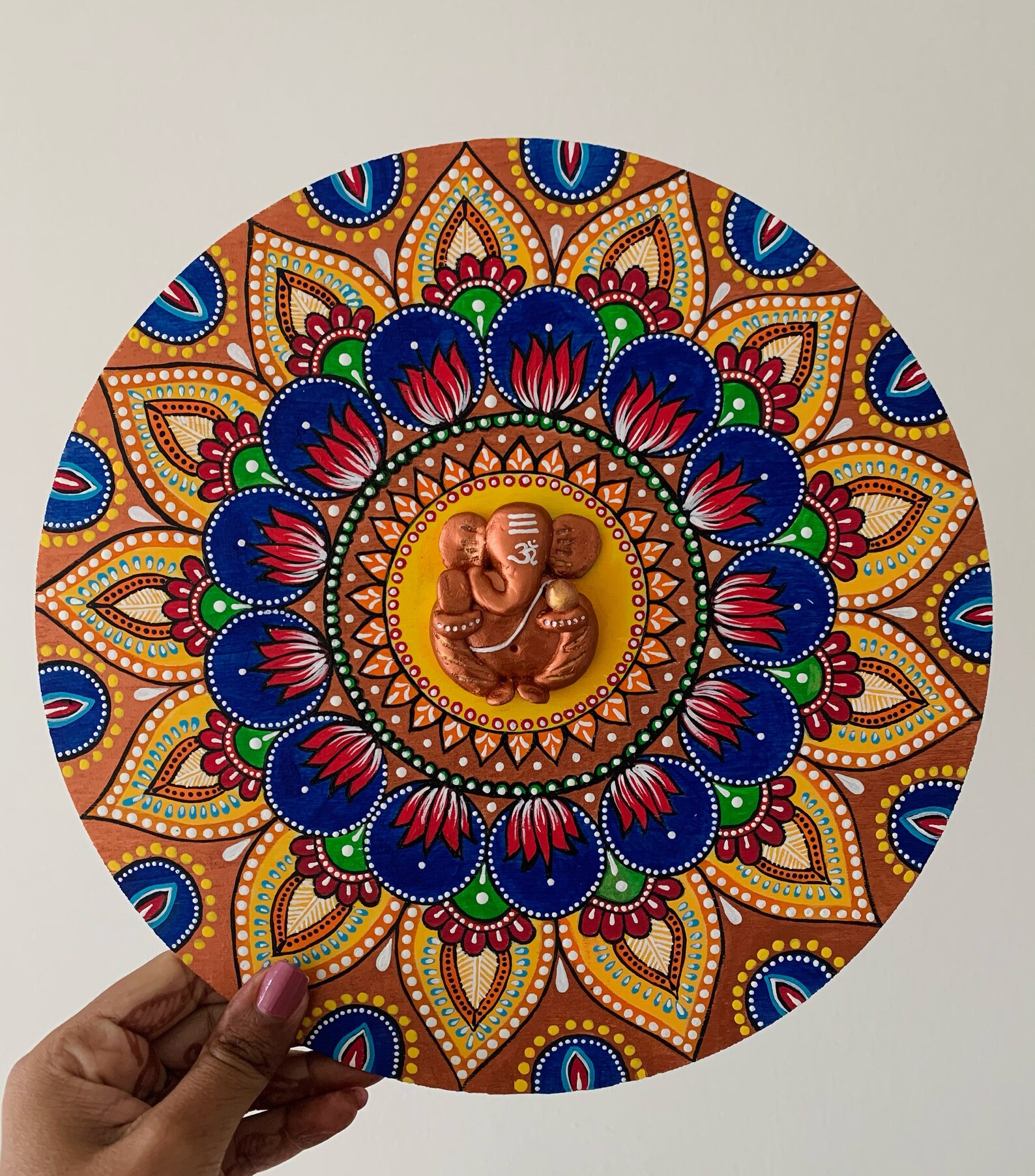 Ganesha Mandala Art Mandala artwork Mandala painting Indian | Etsy