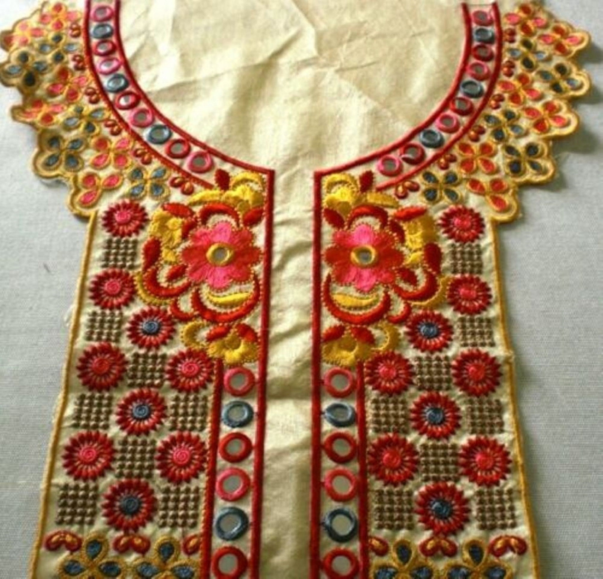 New Embroidery 12 Pieces Neckline Long Applique for Dresses Etsy UK