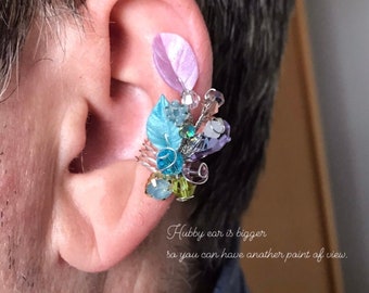 【LAZY DAWN】floral made ear cuff C013〜イヤーカフ★2021SS LAZY DAWN】floral made ear cuff C013〜イヤーカフ☆2021SS