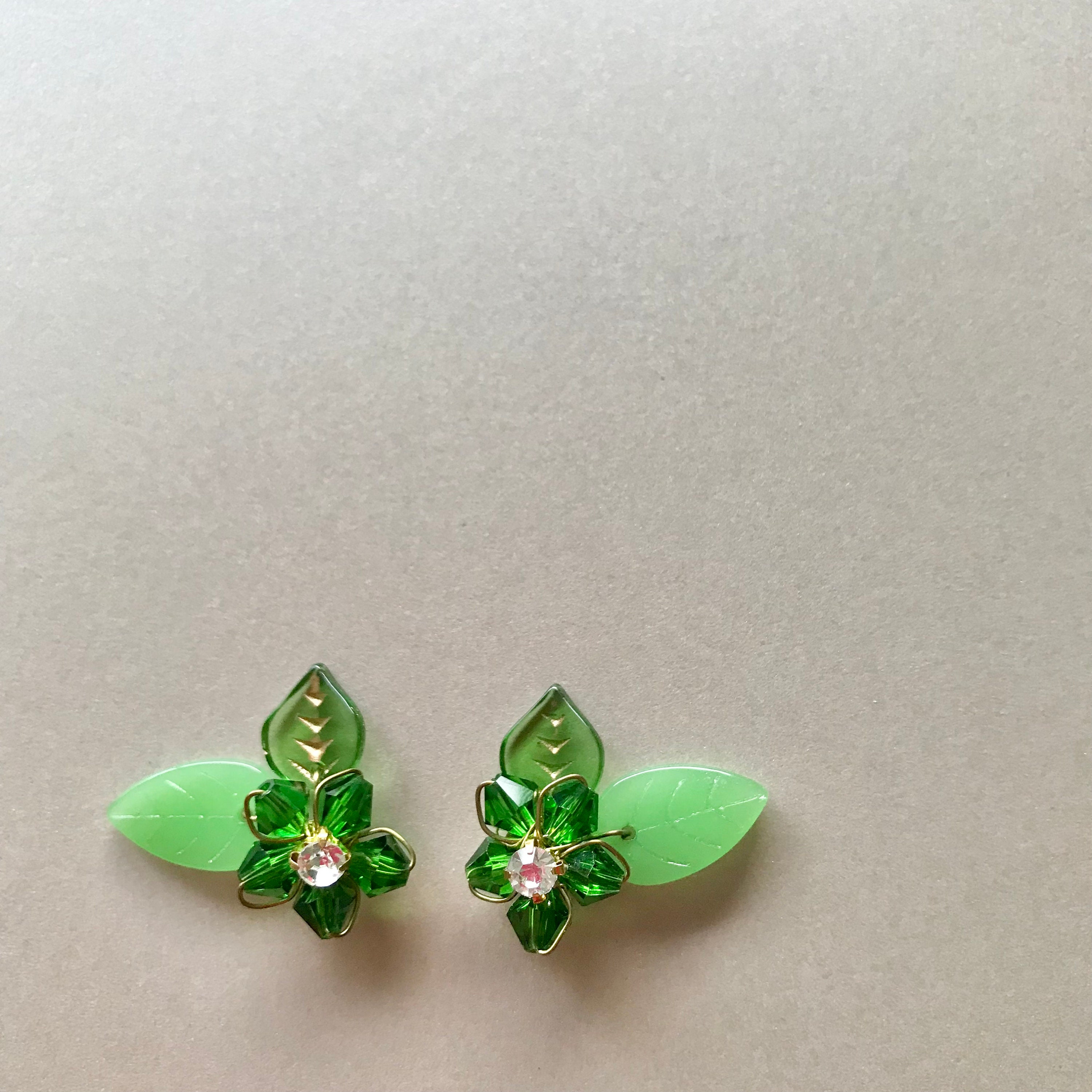 Handmade Murano Glass Flower Stud Earrings, Hypoallergenic - Etsy