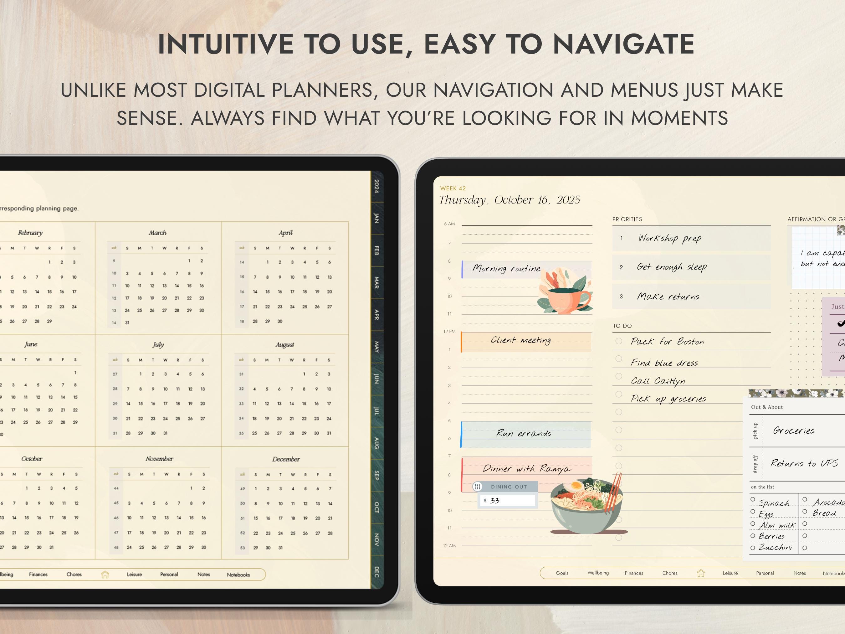 ADHD Digital Planner ADHD Workbook for Adult 2025 Digital Planner ADHD ...