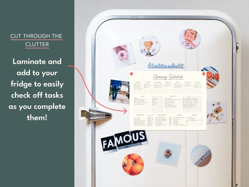 Cleaning Schedule | Chore Chart Printable | House Cleaning Chart | ADHD Cleaning Routine | Weekly Cleaning Planner image 4