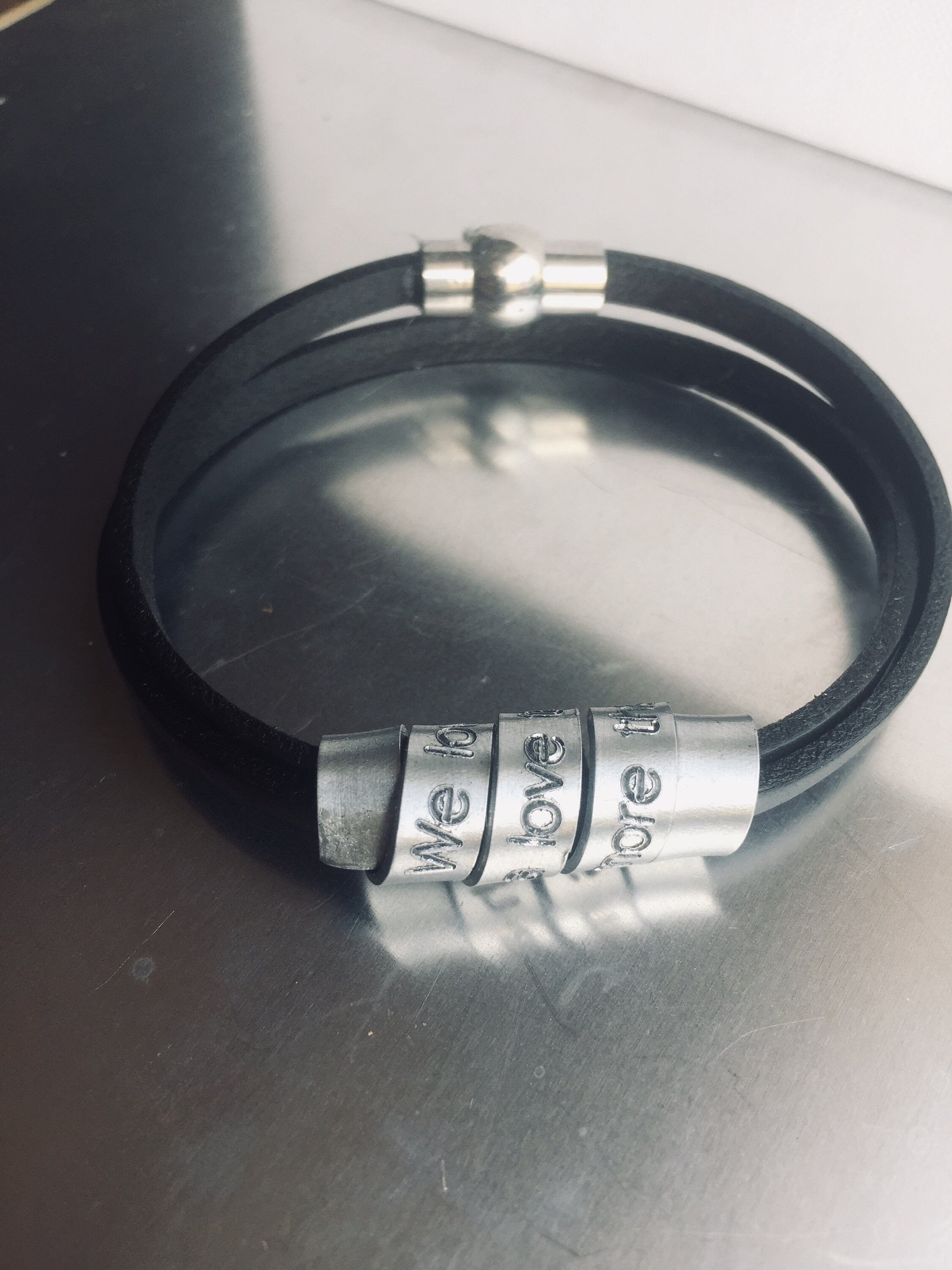 26.2 Marathon Personalized Leather Bracelet Marathon Bracelet Etsy