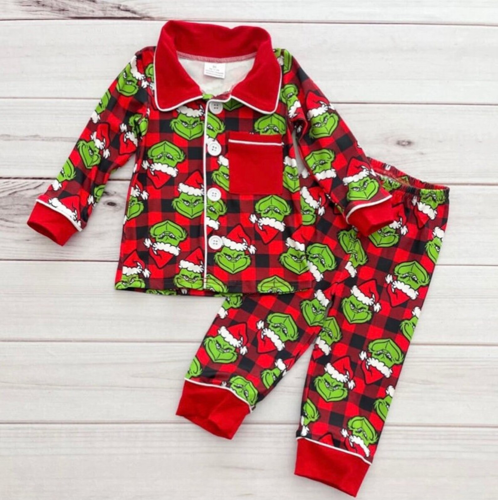 0 3 month grinch pajamas