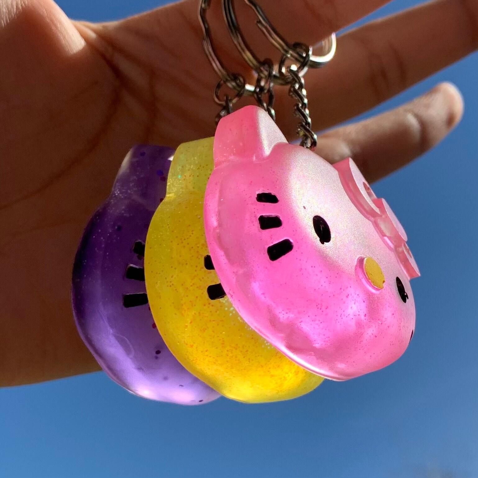 Hello Kitty Keychains Etsy