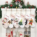 Christmas Stockings Personalized Holiday Stockings for Family Embroidered Plush Stockings with Name Custom Stocking for Christmas Decoration