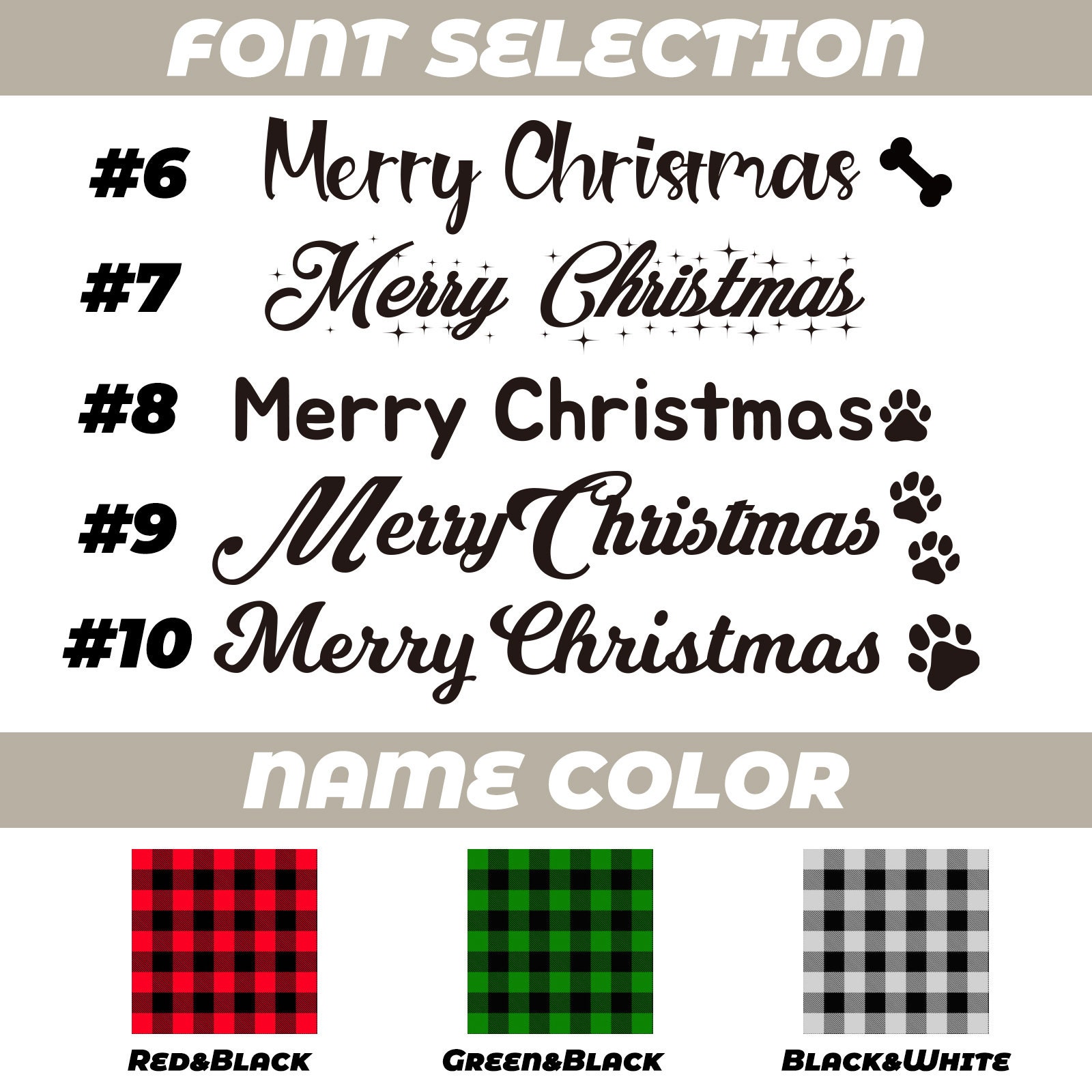 Dog Stockings Personalized Christmas Stockings Dog Bone Stockings with Name for Holiday Stocking Custom Stocking Pet Christmas Gifts for Dog