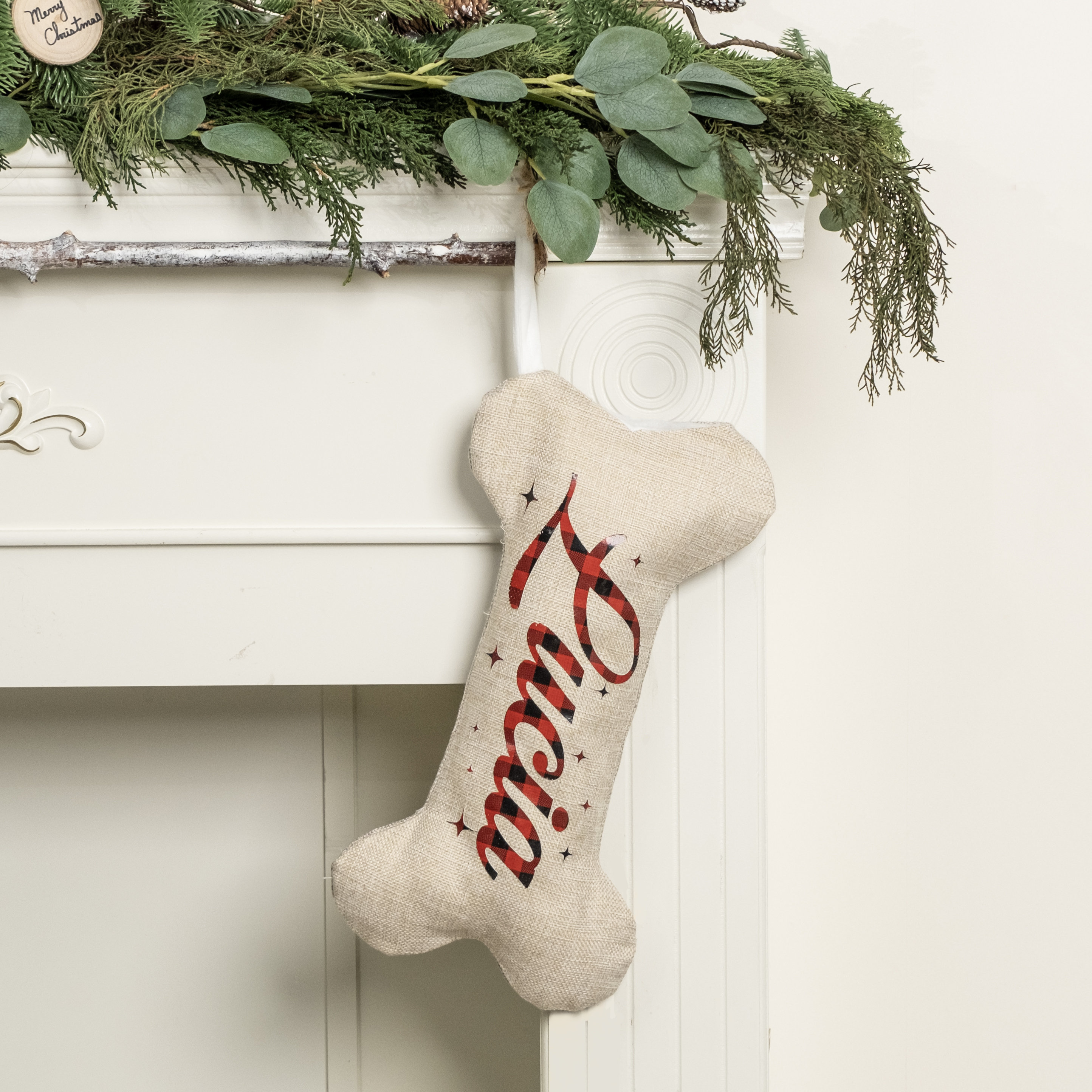 Dog Stockings Personalized Christmas Stockings Dog Bone Stockings with Name for Holiday Stocking Custom Stocking Pet Christmas Gifts for Dog