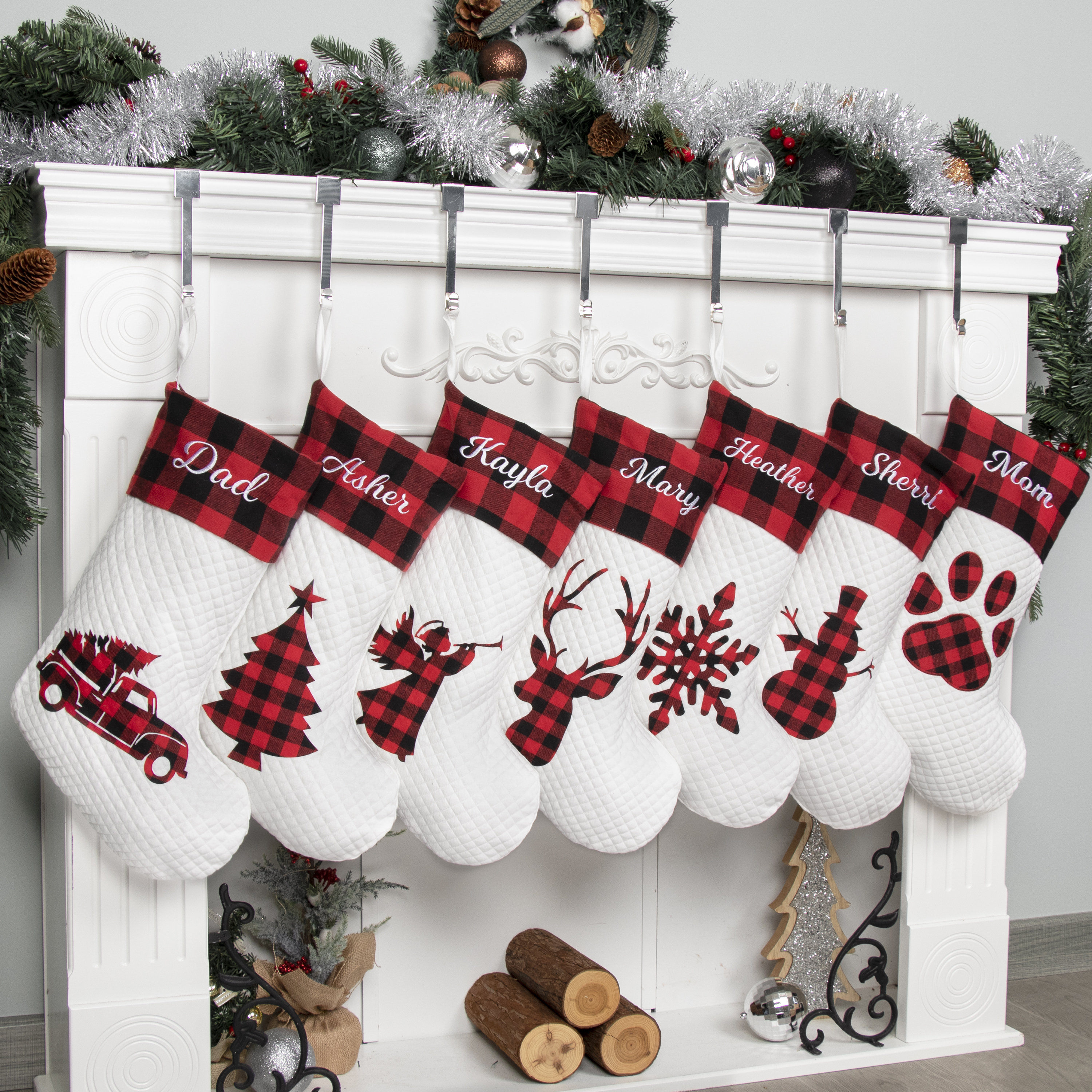 Discover Personalized Christmas Stockings Red Stocking