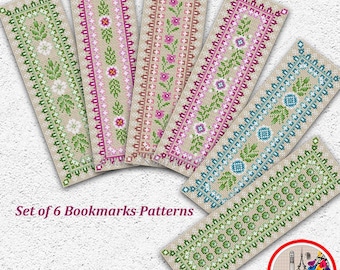 Geometrisches Lesezeichen Kreuzstichmuster Lesezeichen Lesezeichen gemustert Bundle Lesezeichen #842