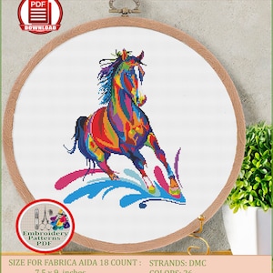 Diamond Painting Running Horse And Sunset Designs Embroidery House