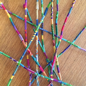 Custom 3pack Hair Wrap Extension -- clip-in/braid-in colorful hair wrap
