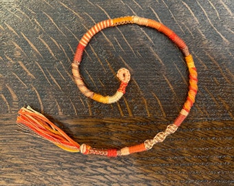 Orange You Glad Hair Wrap Extension -- clip in/braid in hair wrap extension
