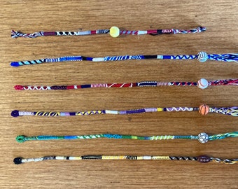 Custom Sports 5Pack Hair Wrap Extensions -- clip-in/braid-in colorful hair wrap