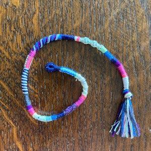 Glow-in-the-Dark Outer Space Rainbow Hair Wrap Extension -- clip in/braid in hair wrap extension