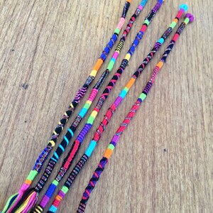 Fireworks 5pk clip-in/braid-in Hair Wrap Extensions red/green/purple/orange/blue/sparkles