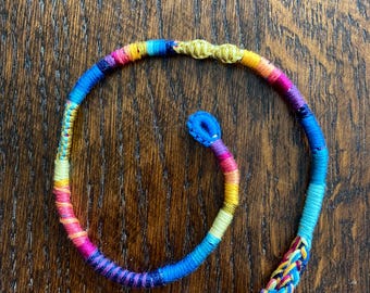 12inch Summer Rainbow Hair Wrap Extension -- clip in/braid in hair wrap extension