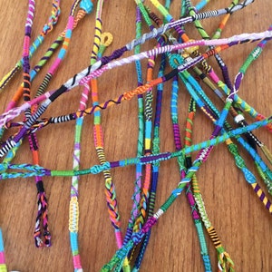 Custom 5Pack Hair Wrap Extensions -- clip-in/braid-in colorful hair wrap