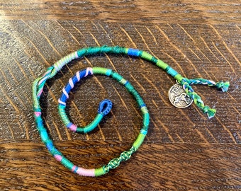 Taurus Zodiac Hair Wrap Extension, 16inch -- clip in/braid in hair wrap extension emerald/green/pink/cobalt/blue