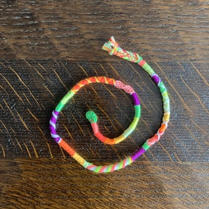 Glow-in-the-Dark Neon Rainbow Hair Wrap Extension -- clip in/braid in hair wrap extension