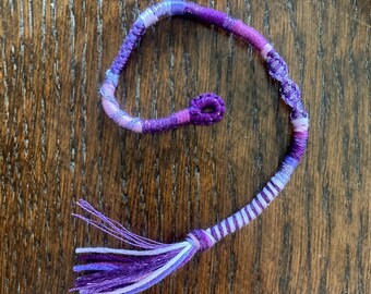 9inch Purple Mountain Majesty Hair Wrap Extension -- clip in/braid in hair wrap extension