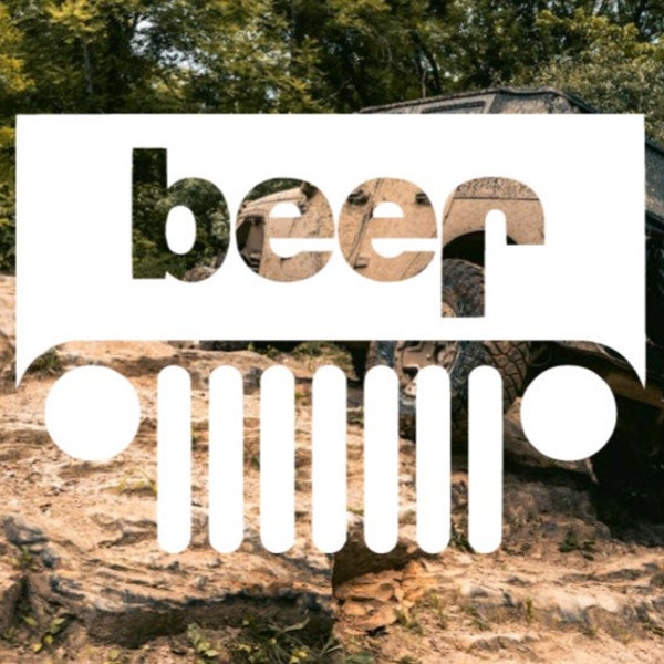Upside Down Jeep Decal Etsy