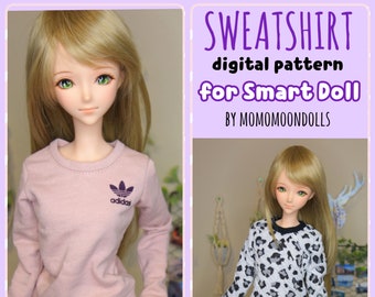 Sweatshirt, knippen en naaien, trui, patroon, download, PDF, slimme pop