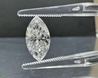 LOTUSMAPLE lab grown diamond loose tiny stone 0.02Ct to 1.0Ct Marquise cut selected color DE VVS 3EX cut olive shape certified cvd/hpht