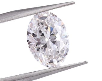 Loose lab grown diamond selected 0.05 to 1.0Carat color DE handcrafted Oval brilliant cut VVS 3EX egg shape small tiny cvd hpht loose stone
