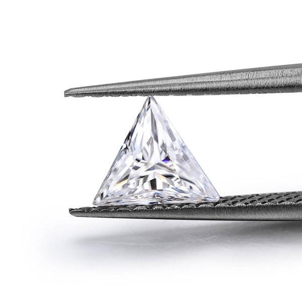 Triangle Dimond Triangle Cut Diamond Necklace - Etsy